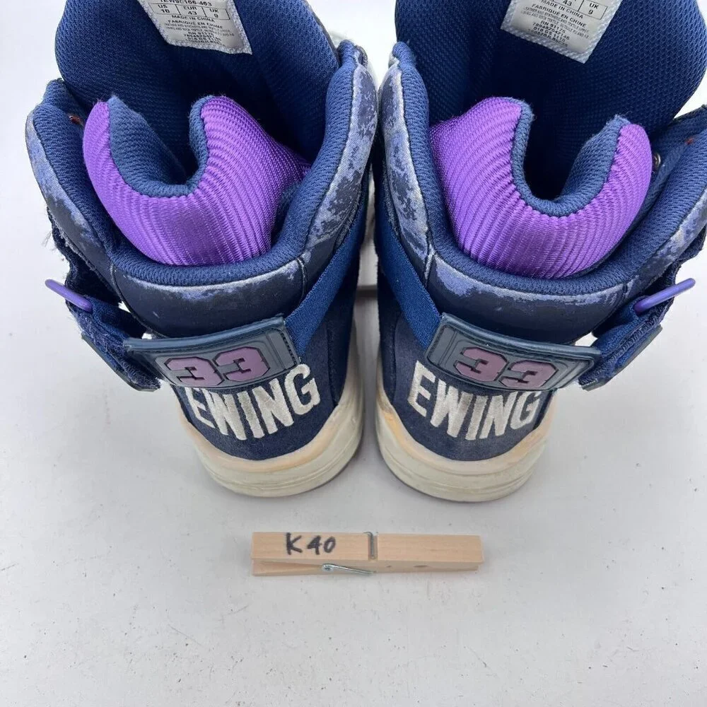 Patrick Ewing 33 Men Size 10 1ew90166-463 Blue Toronto Maple Leaf Training Shoes